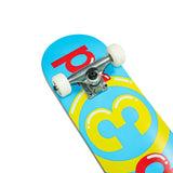 Preduce Mini OG Logo Blue/Cherry/Yellow Kids Complete Skateboards 7.0