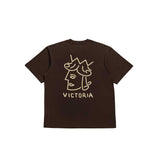 Victoria Queenhead Logo T-Shirt Brown