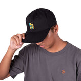 Preduce 6 Panel Outline Unstructured Hat Black