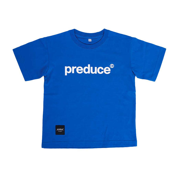 Preduce Kids Logo T-Shirt Pacific Blue/White