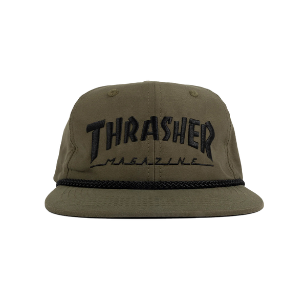 Thrasher Rope Snapback Olive/Black