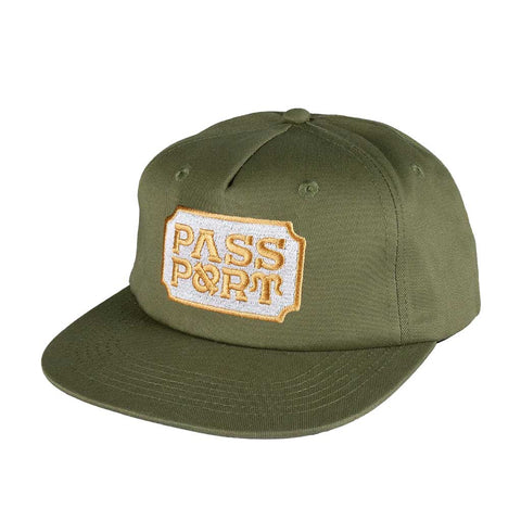 Pass~Port Yearbook Logo Workers Cap Military