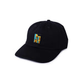 Preduce 6 Panel Outline Unstructured Hat Black