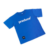 Preduce Kids Logo T-Shirt Pacific Blue/White