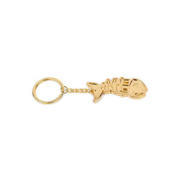 Dime Bones Keychain Gold