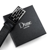 Dime Heavyweight Leather Belt Black