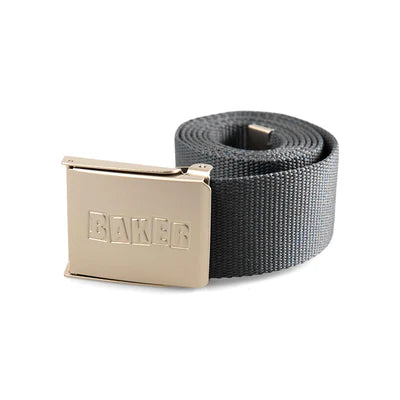 Baker Brand Logo Web Belt Black