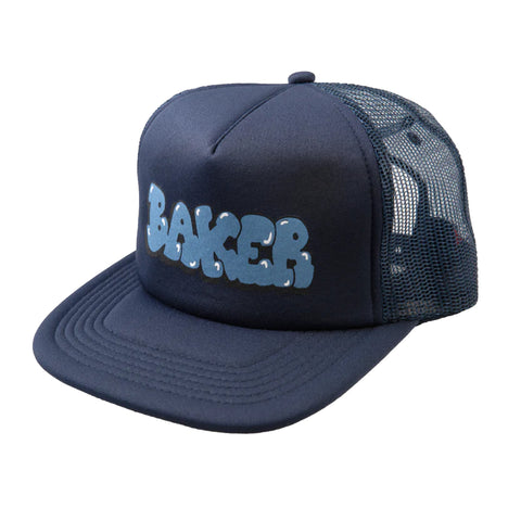 Baker Bubble Mesh Trucker Hat Navy