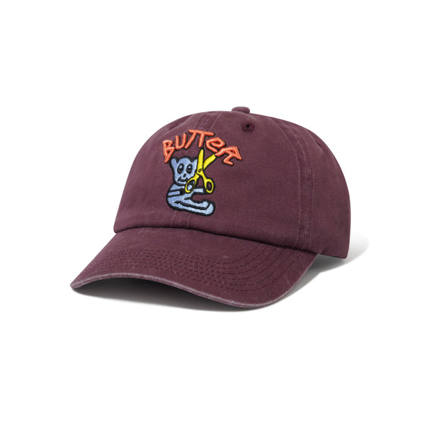 Butter Goods Bear 6 Panel Cap Wine