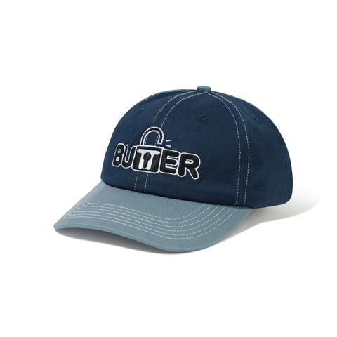 Butter Goods Lock 6 Panel Cap Navy/Ocean