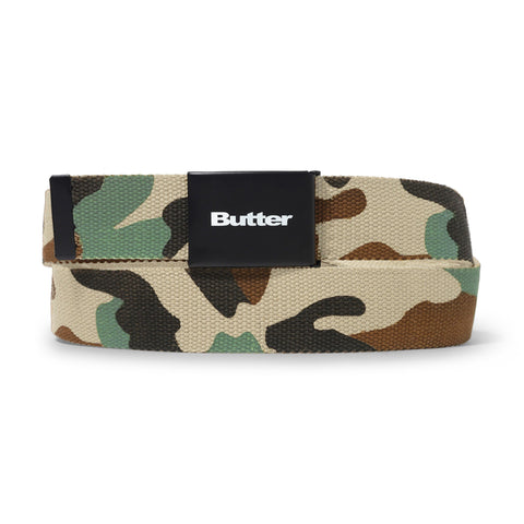 Butter Goods Logo Woven Belt Desert Camo