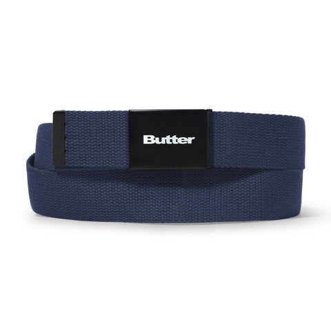 Butter Goods Logo Woven Belt Navy