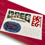 DREG Logo Black Skateboard Deck 8.25"