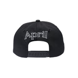 APRIL EMB Snapback Black/White