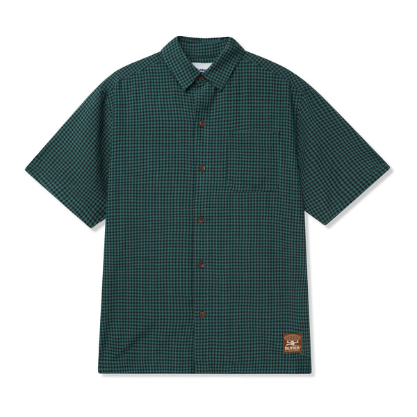 Butter Goods Gingham Shirt Pine/Black