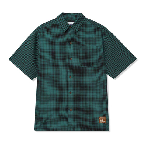 Butter Goods Gingham Shirt Pine/Black