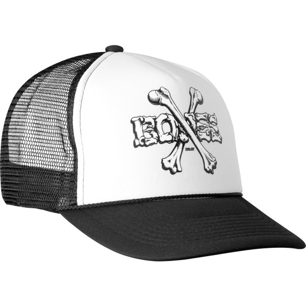 Powell Peralta Cross Bones Trucker Cap Black/White