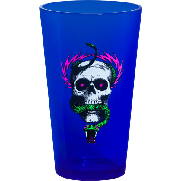 Powell Peralta Pint Glass McGill Skull & Snake Blacklight