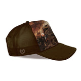 Primitive Protector Trucker Hat Brown