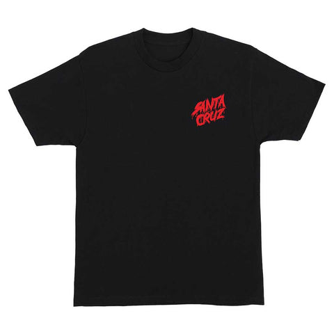 Santa Cruz Meek Concrete Slasher T-Shirt Black