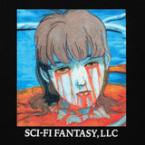 Sci-Fi Fantasy Leaking Eyes T-Shirt Black