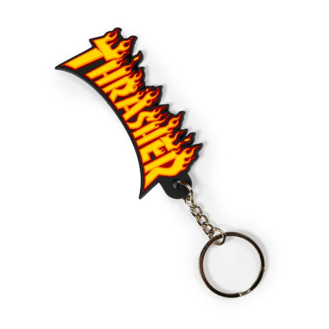 Thrasher Flame Keychain