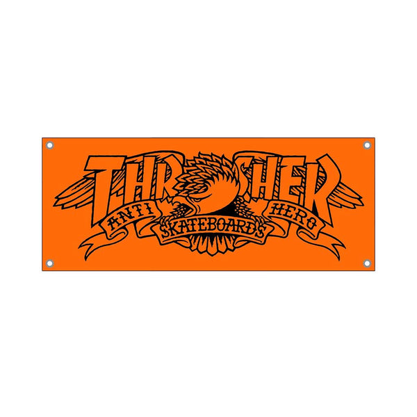 Thrasher x Anti Hero Banner Orange