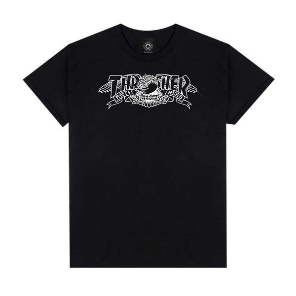 Thrasher x Anti Hero Mag Banner T-Shirt Black