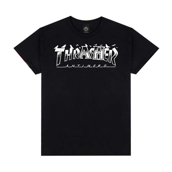 Thrasher x Anti Hero Pigeon Mag T-Shirt Black