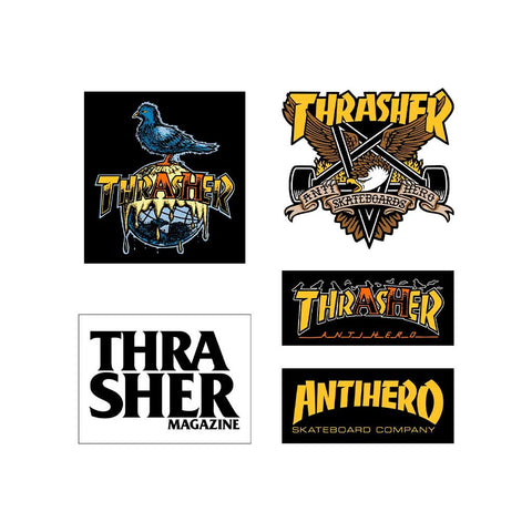 Thrasher x Anti Hero Sticker Pack