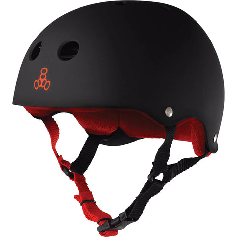 Triple 8 Sweatsaver Helmet Black Matte/Red