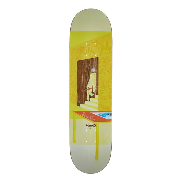 Magenta Glen Fox Sleep Skateboard Deck 8.4"