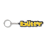 Butter Goods Warped Rubber Key Chain Black/Yellow