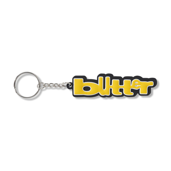 Butter Goods Warped Rubber Key Chain Black/Yellow