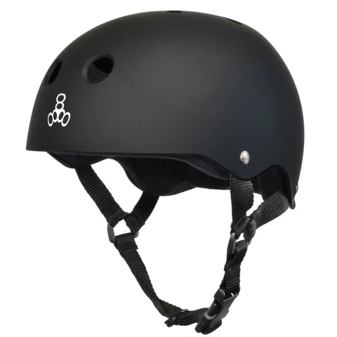 Triple 8 Sweatsaver Helmet Black Matte/White